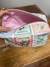 Load image into Gallery viewer, Quilted Toiletry Boxy Bag | Garden