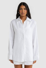 Load image into Gallery viewer, Luna Linen Shirt Shirt | White