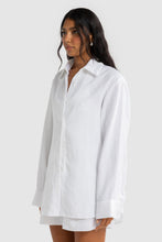 Load image into Gallery viewer, Luna Linen Shirt Shirt | White