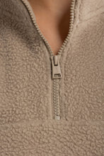 Load image into Gallery viewer, Sherpa Fleece Quarter Zip | Teddy