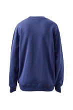 Load image into Gallery viewer, ISLA Oversized Slouchy Crew | Washed Navy White Heritage Logo