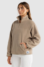 Load image into Gallery viewer, Sherpa Fleece Quarter Zip | Teddy