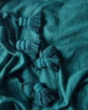 Load image into Gallery viewer, Evergeen Tassle Throw