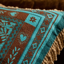 Load image into Gallery viewer, Odessa Reversible Cushion | Turquoise