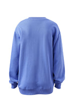 Load image into Gallery viewer, ISLA Oversized Slouchy Crew | Vintage Blue Pink Clay Burnt Toffee Heritage Logo