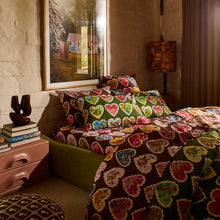 Load image into Gallery viewer, Loretta Cotton Pillowcase Set | Hunter Green