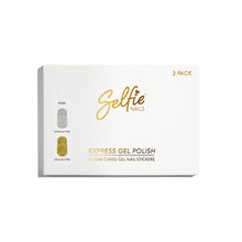 Load image into Gallery viewer, Express Gel Polish | Pearl, Silver Glitter + Gold Glitter