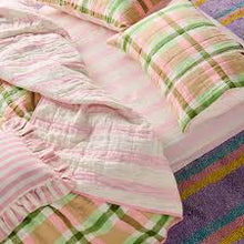 Load image into Gallery viewer, Candy Stripe Fitted Sheet | Linen | Queen