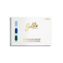 Load image into Gallery viewer, Express Gel Polish | Sky Blue, Royal Blue + Emerald