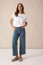 Load image into Gallery viewer, JUDE Jean | Wide Leg Crop | Mid Indigo