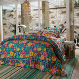 Load image into Gallery viewer, Ines Cotton Quilt Cover | Verdant
