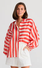 Load image into Gallery viewer, Holiday Cliffside Shirt Noel Stripe
