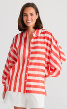 Load image into Gallery viewer, Holiday Cliffside Shirt Noel Stripe
