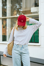 Load image into Gallery viewer, MONOGRAM HAT IN RED
