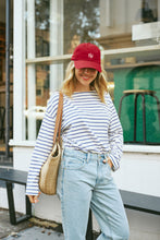 Load image into Gallery viewer, MONOGRAM HAT IN RED
