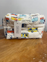 Load image into Gallery viewer, Quilted Toiletry Boxy Bag | Retro Caravans
