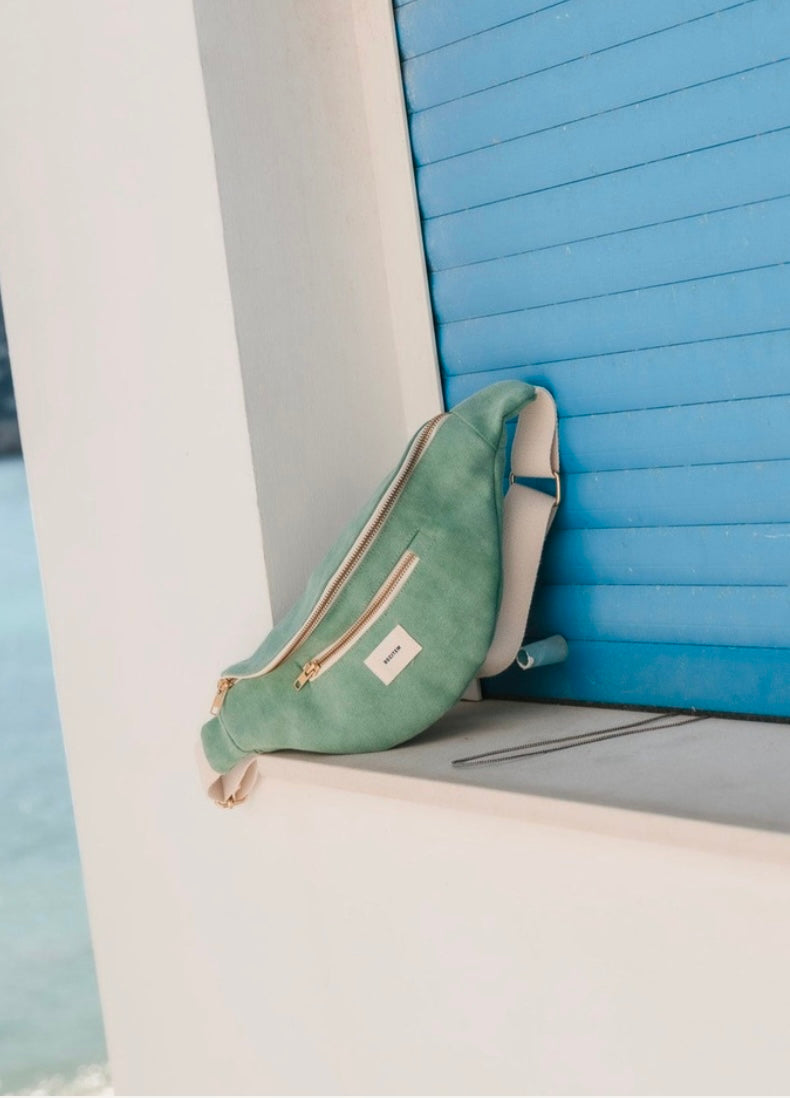 Recitem Silvio green canvas bumbag