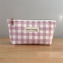 Load image into Gallery viewer, Mini Pouch | Lilac Gingham
