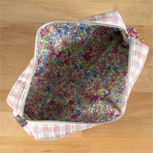 Load image into Gallery viewer, Gingham Hair Tools Boxy Bag | Lilac
