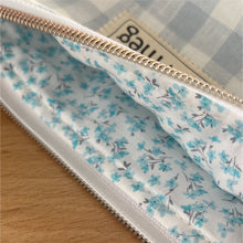 Load image into Gallery viewer, Mini Pouch | Ice Blue Gingham
