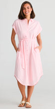 Load image into Gallery viewer, Holiday Vea Shirt Dress Pink
