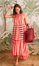 Load image into Gallery viewer, Holiday Margot Dress Noel Stripe
