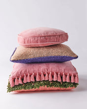 Load image into Gallery viewer, Dusty Rose Vevet Tassel Cushion
