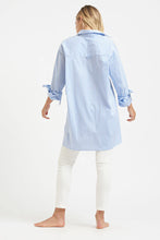 Load image into Gallery viewer, The Boyfriend Oversized Shirt - Blue Stripe
