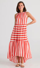 Load image into Gallery viewer, Holiday Margot Dress Noel Stripe
