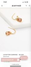 Load image into Gallery viewer, ZAFINO LEIGHTON EARRING BLUSH
