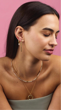 Load image into Gallery viewer, ZAFINO MIKAYLA HOOP MOONSTONE EARRING
