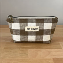 Load image into Gallery viewer, Mini Pouch | Olive Gingham
