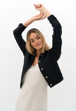 Load image into Gallery viewer, Isabella Linen Jacket - Black
