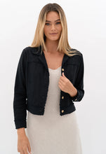 Load image into Gallery viewer, Isabella Linen Jacket - Black
