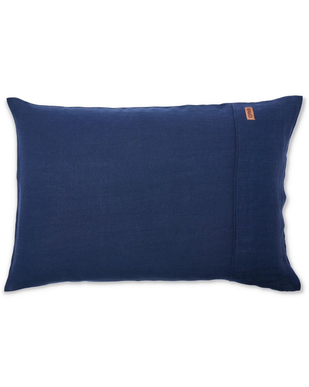 Indigo Linen Pillowcase 2PC Standard Set
