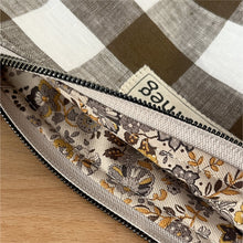 Load image into Gallery viewer, Mini Pouch | Olive Gingham
