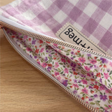 Load image into Gallery viewer, Mini Pouch | Lilac Gingham

