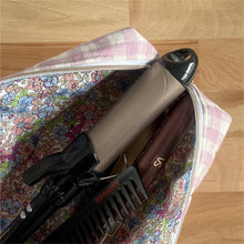 Load image into Gallery viewer, Gingham Hair Tools Boxy Bag | Lilac

