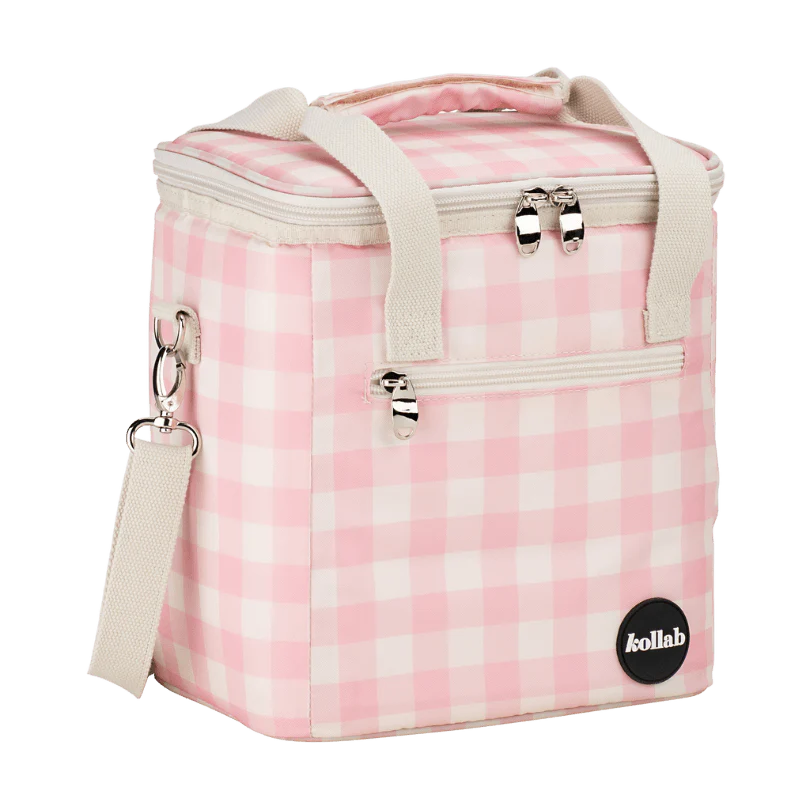 MINI COOLER CANDY PINK CHECK