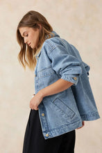 Load image into Gallery viewer, ESSENTIAL DENIM JACKET/VINTAGE BLUE
