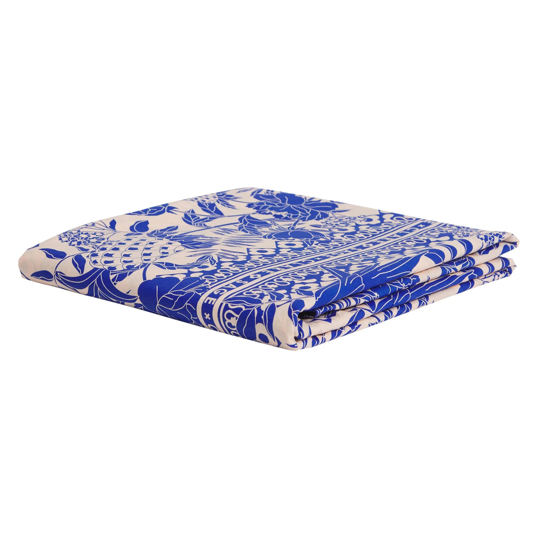 Alexa Cotton Fitted Sheet in Lapis