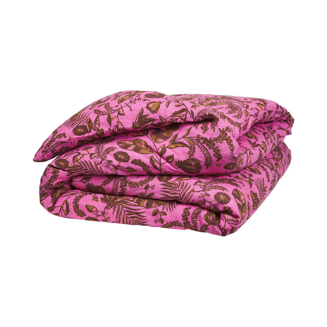 Saifa Linen Quilt Cover - Tiramisu King Size