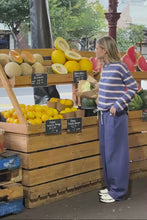 Load and play video in Gallery viewer, SCOUT Slouchy Long Sleeve Tee | Washed Navy + Pink Clay
