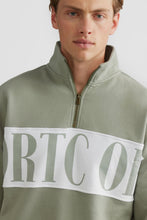 Load image into Gallery viewer, Harrington Logo Quarter Zip | Dusty Olive
