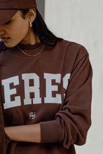 Load image into Gallery viewer, ISLA Oversized Slouchy Crew | Heritage Chocolate
