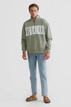Load image into Gallery viewer, Harrington Logo Quarter Zip | Dusty Olive
