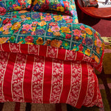Load image into Gallery viewer, Agata Cotton Quilt Cover | Vermillon
