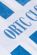 Load image into Gallery viewer, Beach Towel | Ocean Blue + White Stripes
