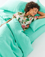Load image into Gallery viewer, Opal Fitted Sheet | Linen | Queen
