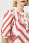 Load image into Gallery viewer, Jacqueline Top | Red + White Stripe
